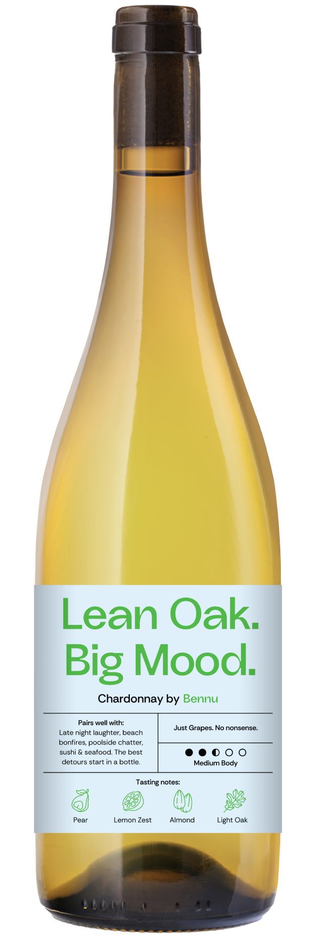 Bennu Chardonnay bottle shot